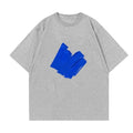 Street Style Blue Paint T-Shirt